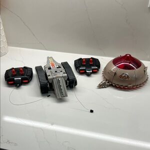 HASBRO TIGER 2 RC Battlebots DOOALL vs. BLENDO Custom Series 2001 Vintage EUC